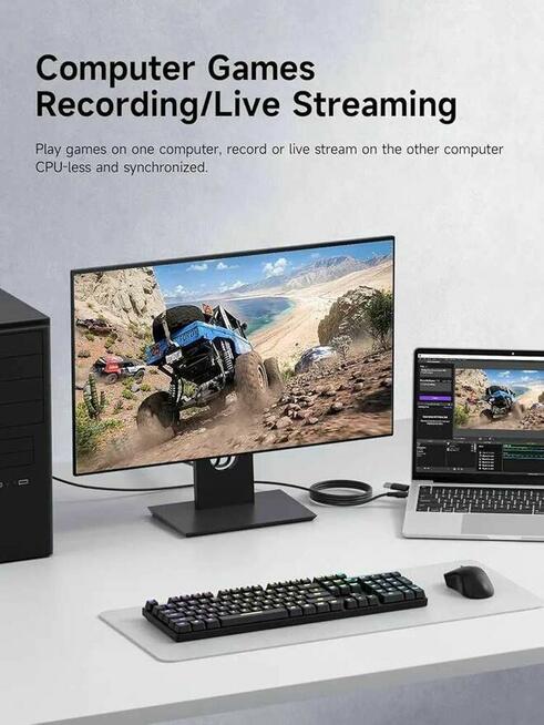 Karta Przechwytująca Wideo Video USB3.0 Kabel HDMI PS4 PS5