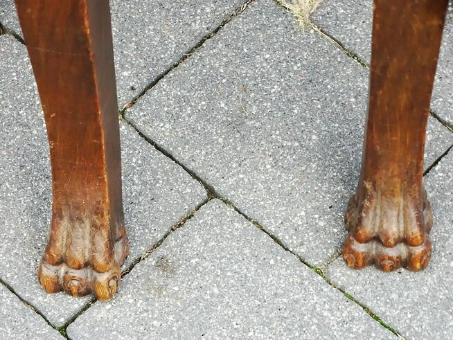 Stylowy zestaw mebli - stolik kawowy + 3 krzesła tapicerowan