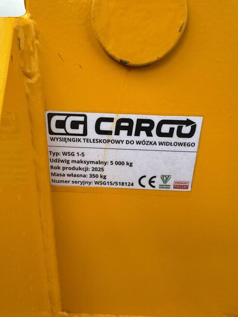 Wysięgnik teleskopowy do wózków i ładowarek