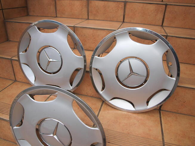 Mercedes kołpaki 15 oryginalne chrom (komplet 4 sztuki)