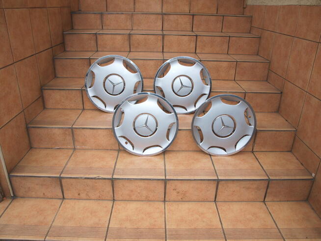 Mercedes kołpaki 15 oryginalne chrom (komplet 4 sztuki)