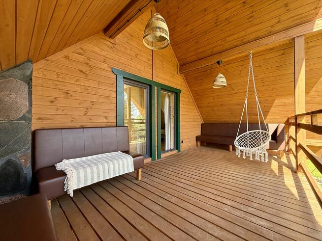 Dom szkieletowy z tynkiem glinianym – 200 m od jeziora Serwy