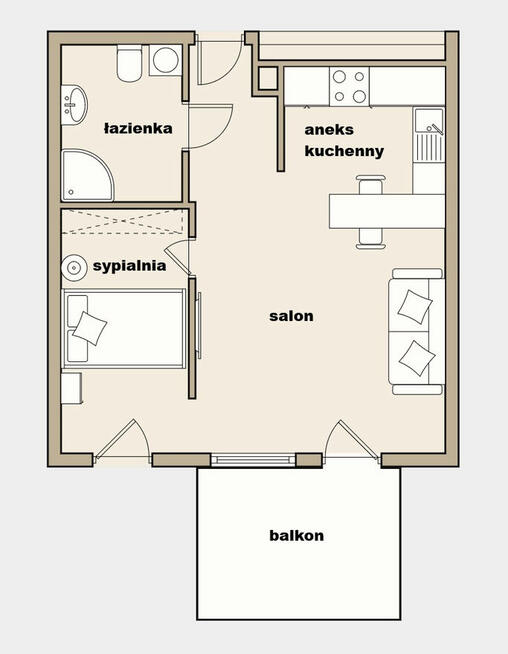 Nowe gotowe do zamieszkania 2 pokoje Kraków Podgórze