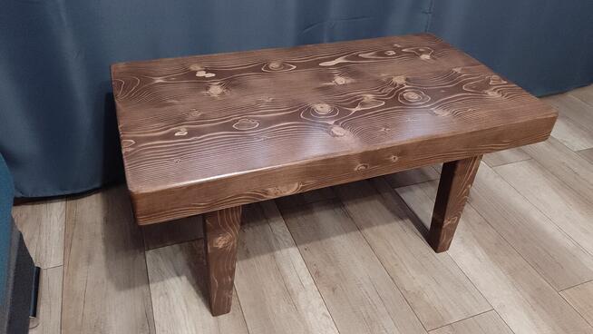 STOLIK Z LITEGO DREWNA rustykalny loft ława drewniana stół