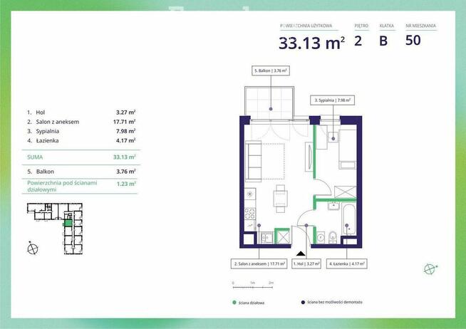 Przytulne M2 w nowej inwestycji na Mokotowie