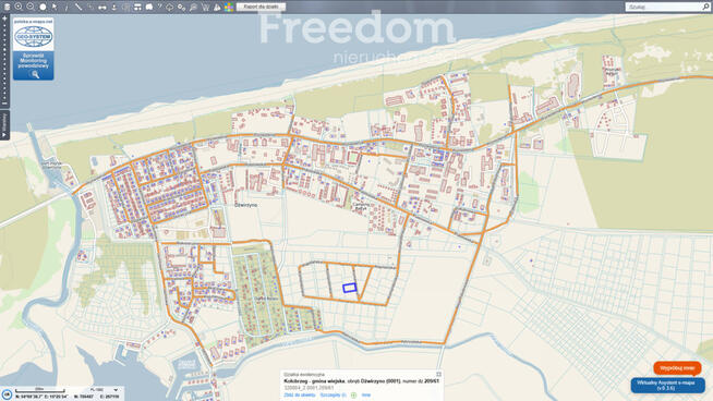 Działka budowlana jednorodzinna w Dźwirzynie