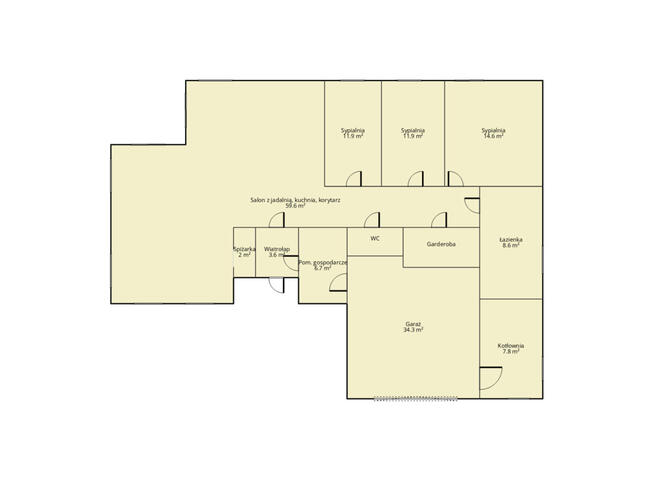 Dom jednorodzinny z garażem - Koronka/Borków Nowy