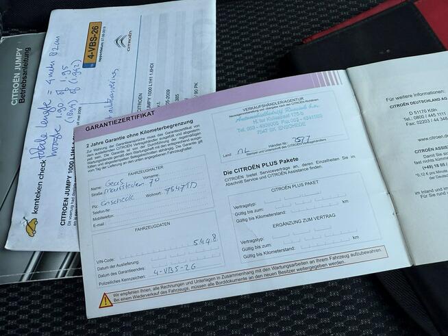 Citroen Jumpy 1.6HDi 2009R Klimatyzacja Serwisowany Hak VAT-1A!