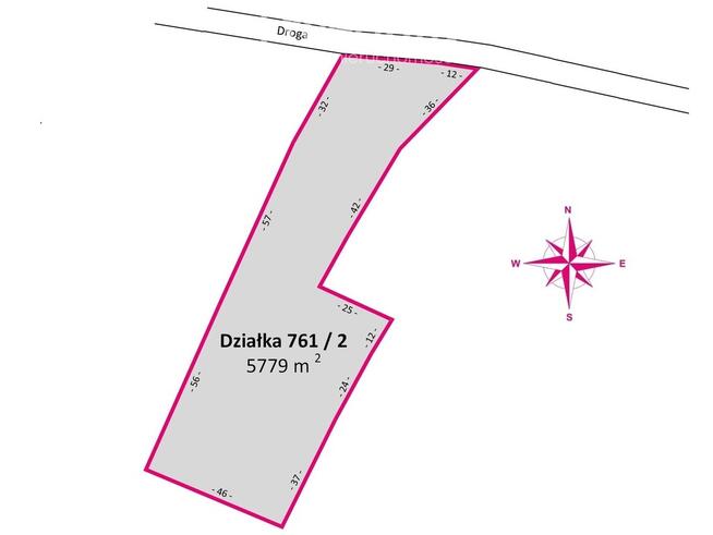 Widokowa działka 5779 m² Mogielnica k. Rzeszowa
