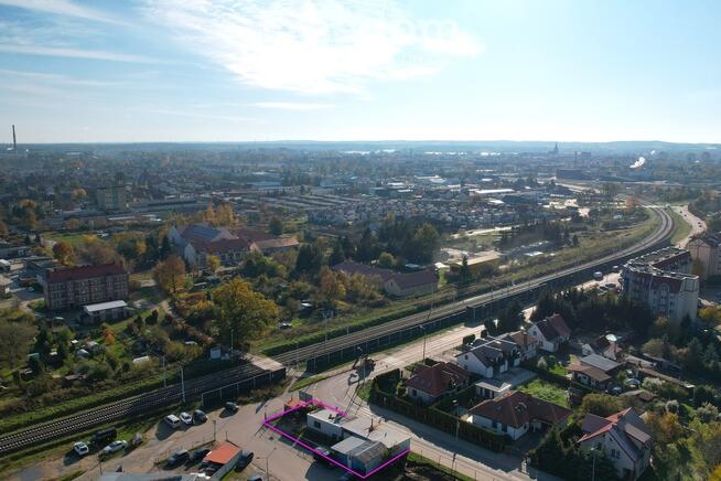 Działka usługowa 362 m² z zabudową – Ełk