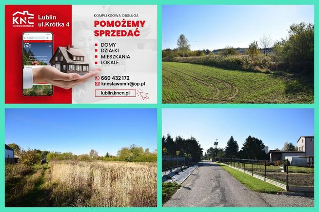 Działka budowlana, media 100 % blisko Świdnika.
