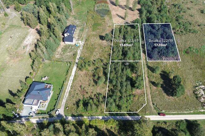 Działka 1720m2 Tomaszew, WZ, skrzynka energetyczna