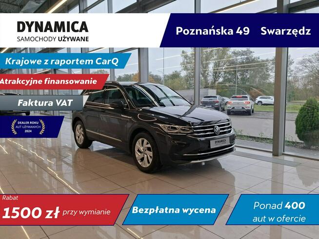 Volkswagen Tiguan Elegance 1.5TSI 150KM DSG 2022 r., salon PL, I właściciel, f-a VAT