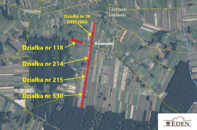Działka rolno-budowlana Kownatki gm. Łuków