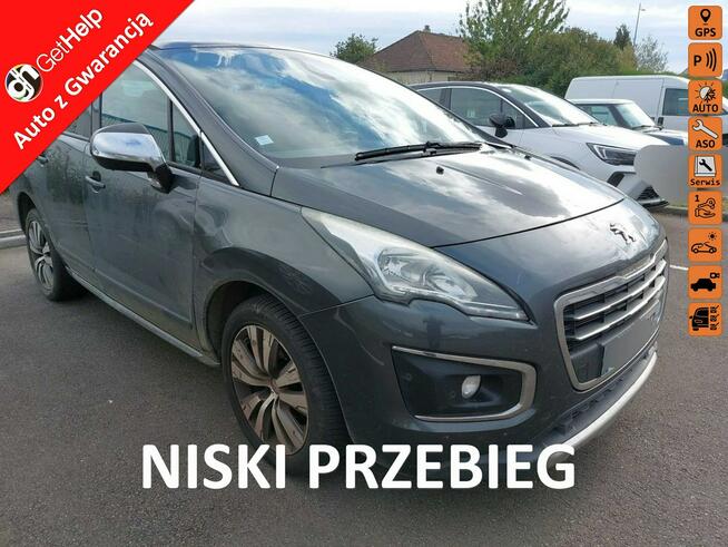 Peugeot 3008 Benz., Allure, nawigacja, kamera czujniki p/t, szklany dach, pół skóry