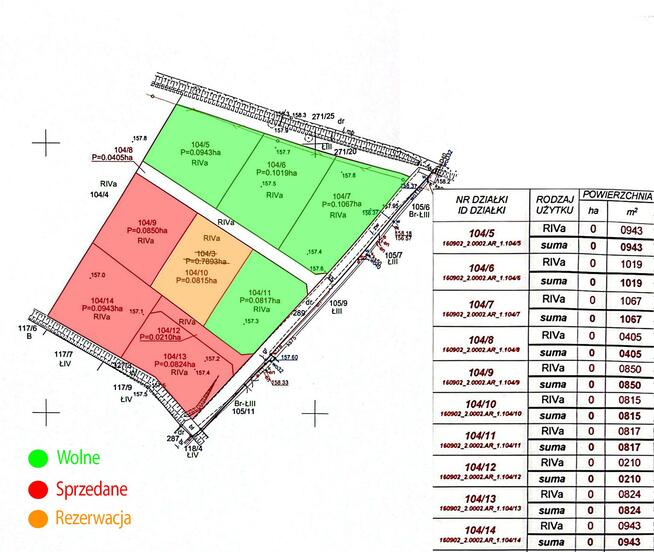 Działka budowlana Ciepielowice gm. Dąbrowa, Magnoliowa