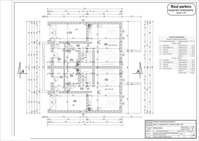 Nowoczesny dom w zabud. bliźn.– osiedle Chmielnik