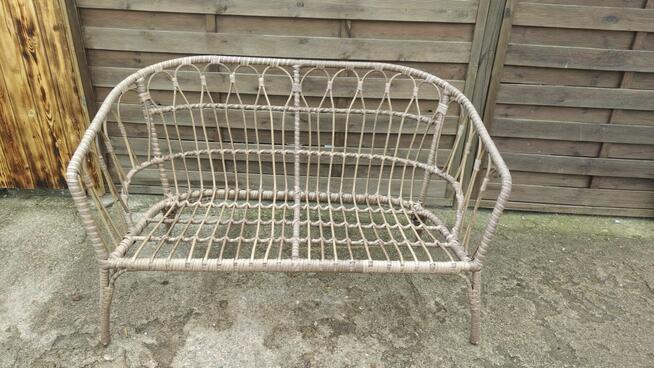 Kanapa + 2 fotele + stolik komplet do ogrodu ogrodowe