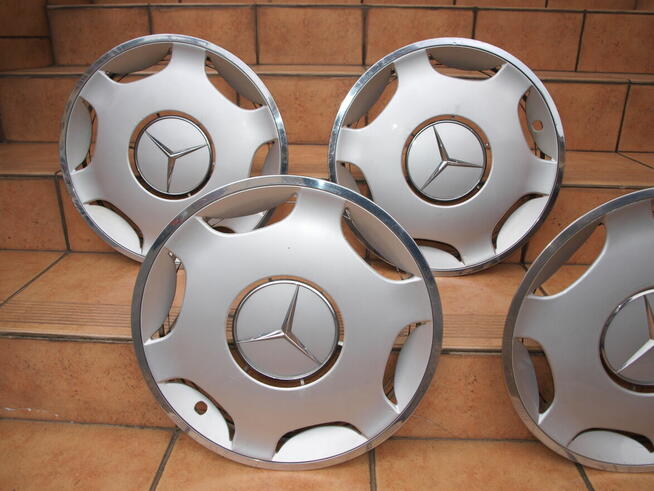Mercedes kołpaki 15 oryginalne chrom (komplet 4 sztuki)