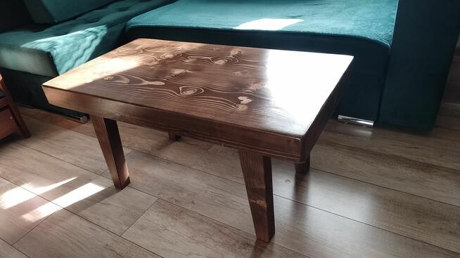 STOLIK Z LITEGO DREWNA rustykalny loft ława drewniana stół