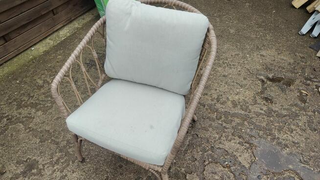 Kanapa + 2 fotele + stolik komplet do ogrodu ogrodowe