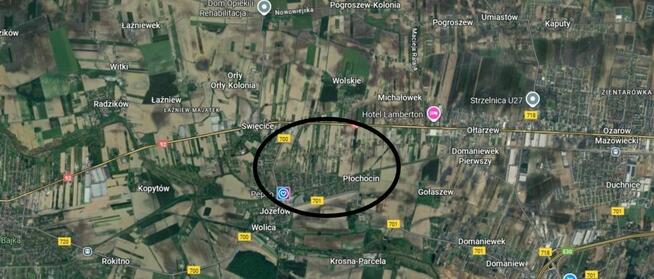 Działka U/MN 5400m2 gm. Ożarów Mazowiecki