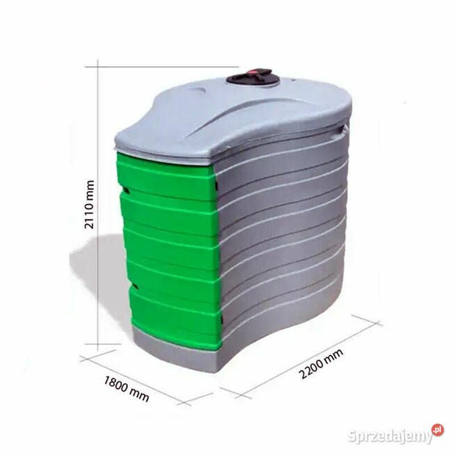 ZBIORNIK DWUPŁASZCZOWY NA ON 2500L Duża szafa FILTRACJA