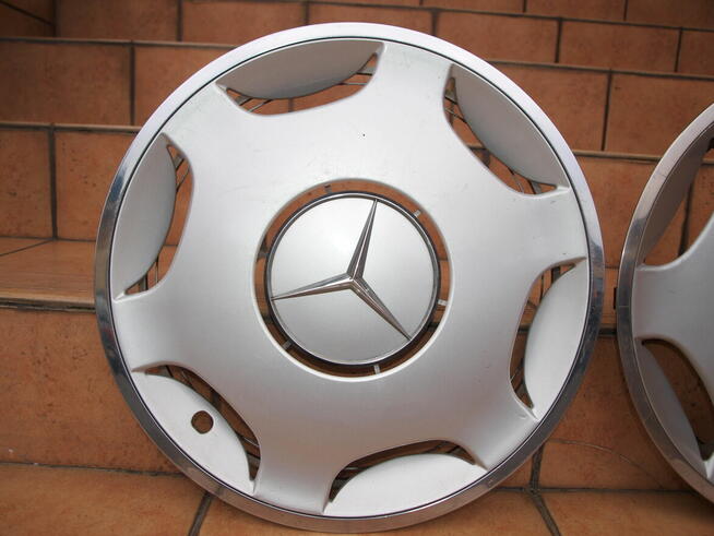 Mercedes kołpaki 15 oryginalne chrom (komplet 4 sztuki)