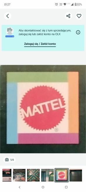 Unikatowe Scrabble Mattel 2005