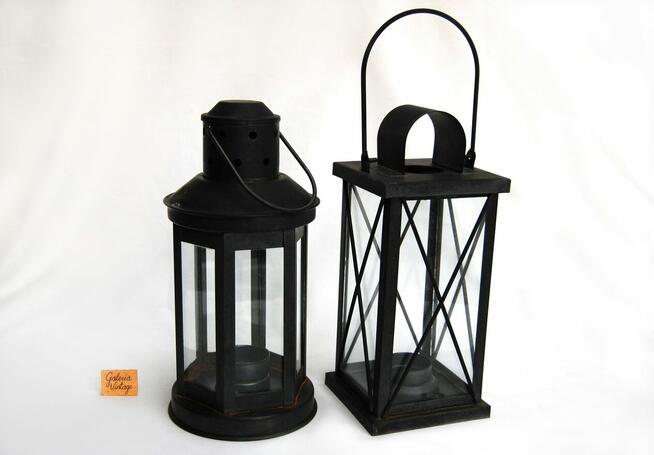 Latarnia, lampion na tealigt, świeczkę Westside czarny metal