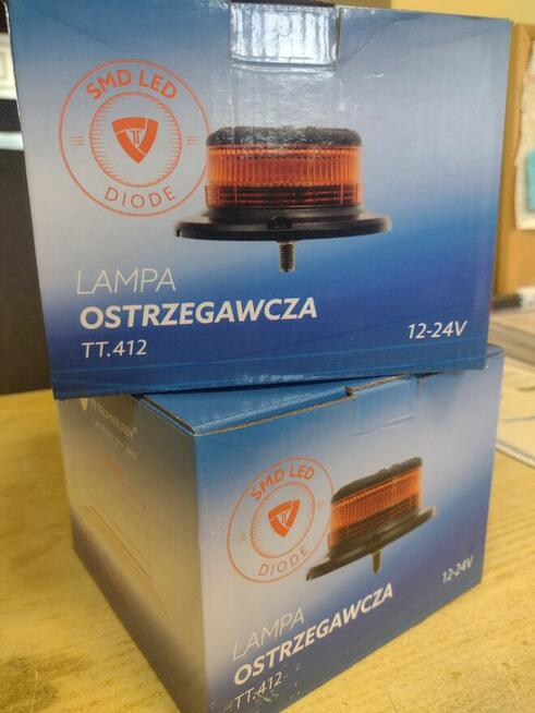 Lampa Ostrzegawcza LED 12/24 na śrubę, UFO, 3 funkcje,
