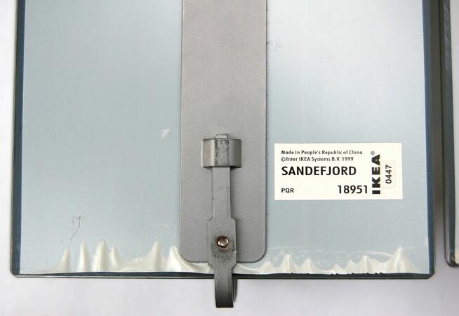 IKEA Sandefjord świecznik z lustrem na ścianę 3 szt. vintage