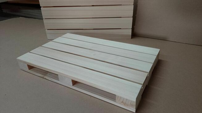 Mini paleta drewniana NIE SKLEJKA 25x39cm drewno z drewna