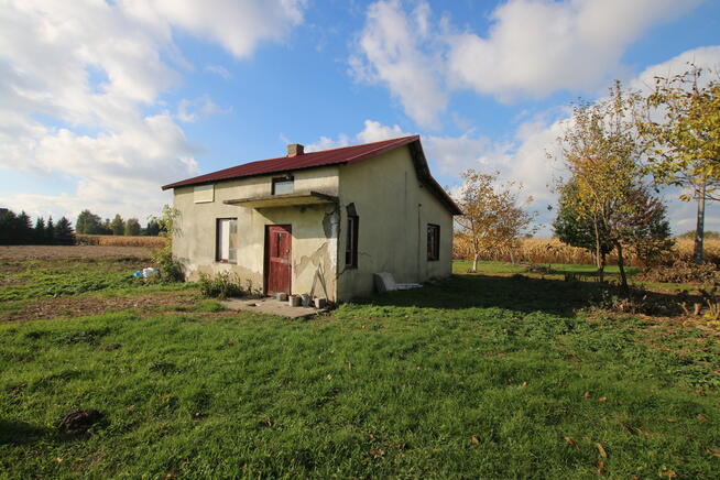 Domek na działce 17 ar Pólko/Nasutów (10km Lublin)