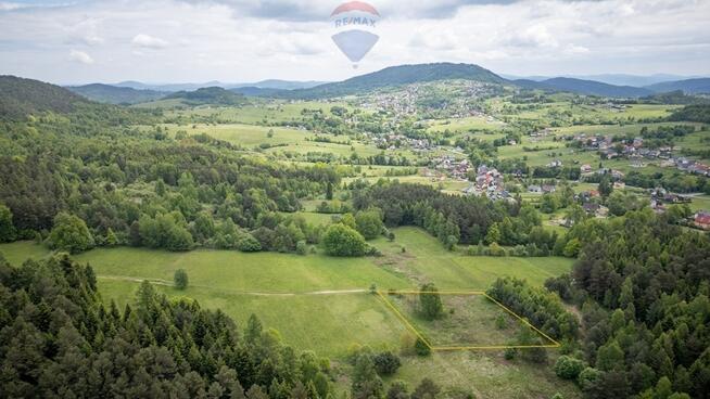 Widokowa działka na stoku wzgórza Gronik