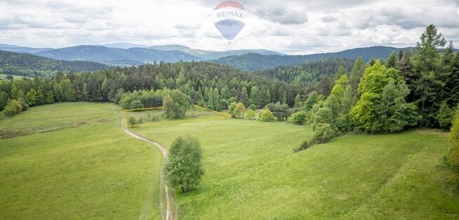Widokowa działka na stoku wzgórza Gronik