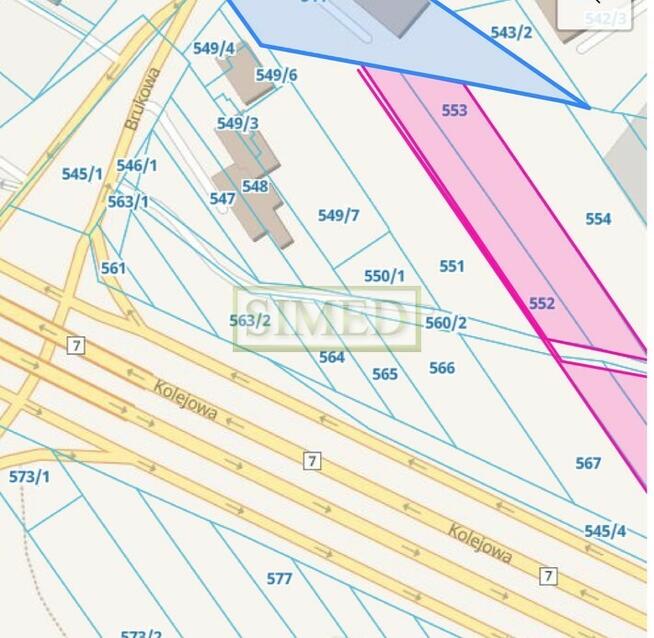 Działka blisko Auchan i trasy 7 wjazd do Łomianek