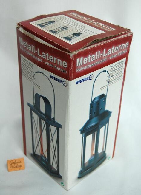 Latarnia, lampion na tealigt, świeczkę Westside czarny metal