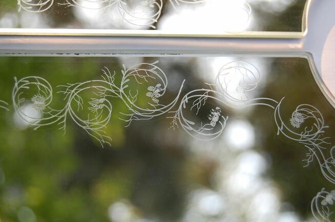 IKEA Sandefjord świecznik z lustrem na ścianę 3 szt. vintage