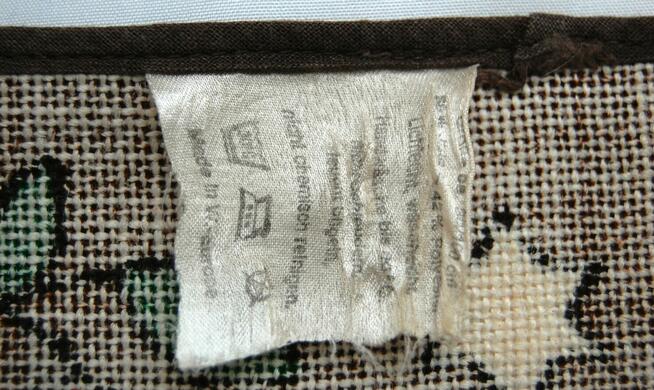 Bieżnik świąteczny PRL NRD DDR vintage juta nadruk ptaki