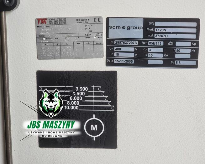 Frezarka dolnowrzecionowa SCM T120N Maszyna jak NOWA!