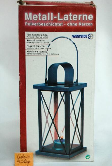 Latarnia, lampion na tealigt, świeczkę Westside czarny metal