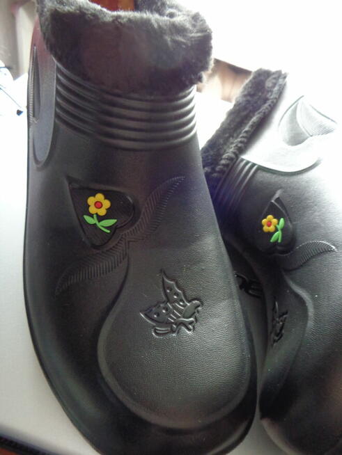 kalosze nowe połówki czarne 40