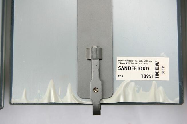 IKEA Sandefjord świecznik z lustrem na ścianę 3 szt. vintage