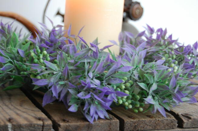 Wieniec roślinny, zieleń, fiolet, Szwajcaria