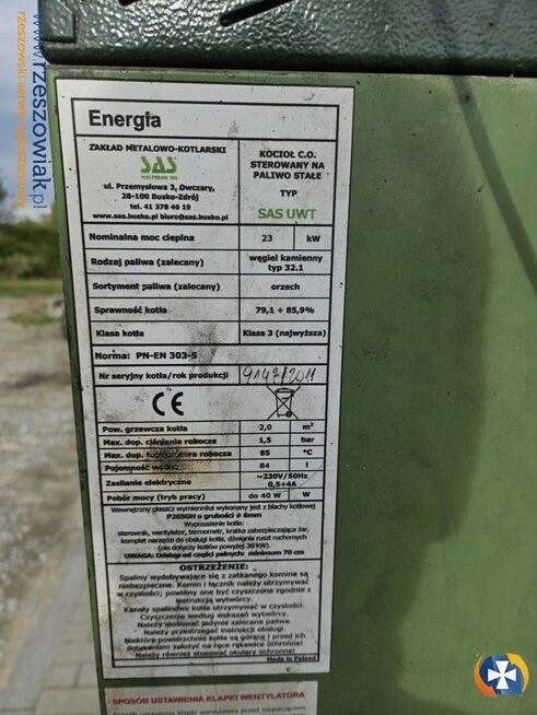 kocioł SAS 23kW z demontażu