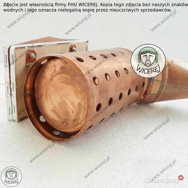 Podkurzacz Solidny Premium Miedziany z Chłodnicą