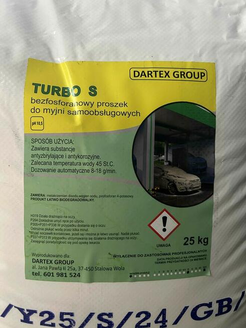 Proszek do myjni bezdotykowych Turbo S worek 25kg