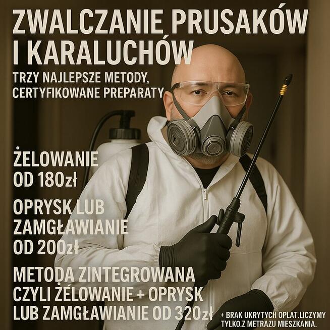 Dezynsekcja zwalczająca prusaki i karaluchy