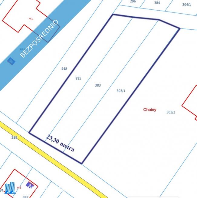 Ziemia rolna z możliwością zabudowy Choiny
